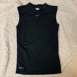 Nike FitDri Youth Med 10/12 Black Sleeveless Top